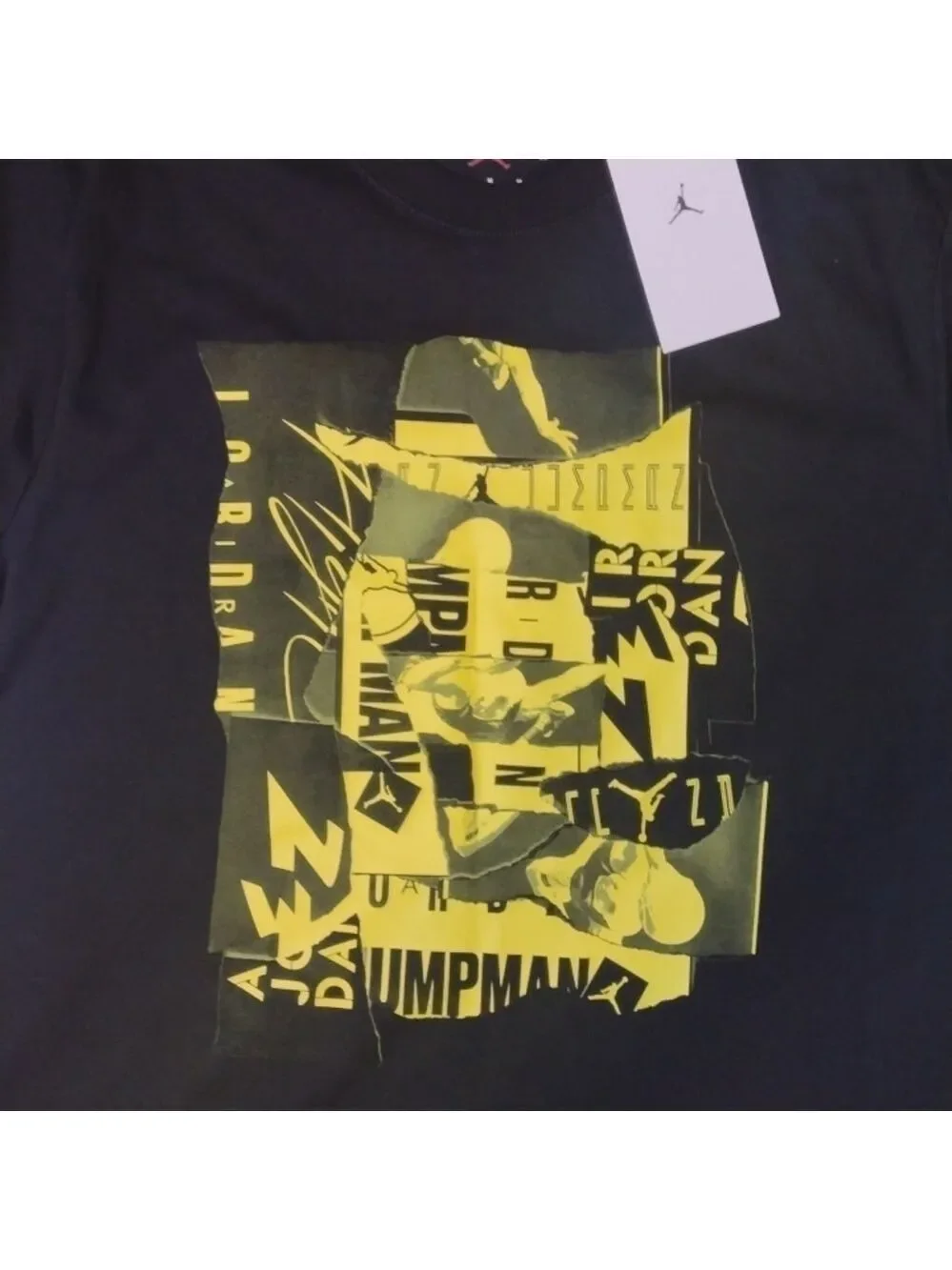 Jordan Jumpman black yellow tee size medium